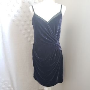 Robert Rodriguez Purple Velvet Prom Dress